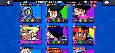 ufc 4 disk: Brawl Stars hesabı – 33,012 qəhrəman gücü (üst paneldə görünür) — 3