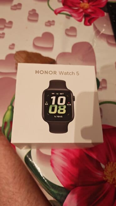 Smart saat, Honor, Sensor ekran, rəng - Qara