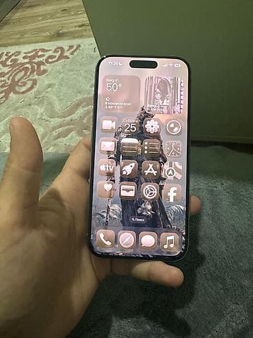 80 gb: IPhone 15 Pro, 128 GB, Natural Titanium, Face ID, Simsiz şarj — 1