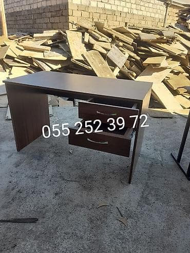 Kompüter masası, Yeni, Açılmayan, Laminat, Dördbucaq masa