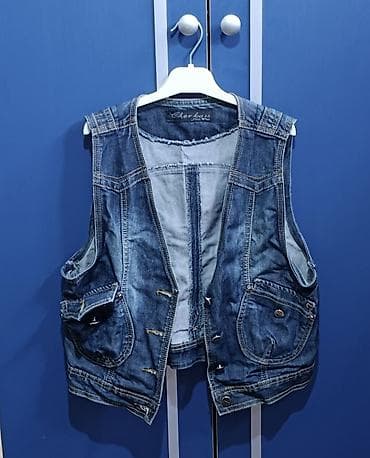 Верхняя одежда: Cins jiletka – Cherokee Jeans. Əla vəziyyətdədir. - Material: qalın — 1