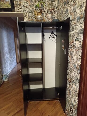 bir tankda bir taxt almaq: Açılan, 2 qapılı Düz dolab, Qarderob, paltar dolabı — 4