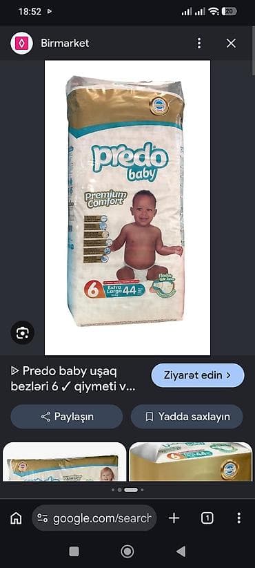 sub: Uşaq bezden çıxıb deyə packanin yarısı qalıb. 22eded — 1