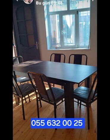 yigilib acilan stollar: Qonaq masası, Açılmayan, MDF, Kvadrat masa — 5