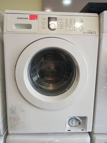 старая стиральная машина: Стиральная машина Samsung, 6 кг, Б/у, Автомат, Есть сушка, Нет кредита, Платная доставка, Самовывоз, Бесплатная доставка — 1
