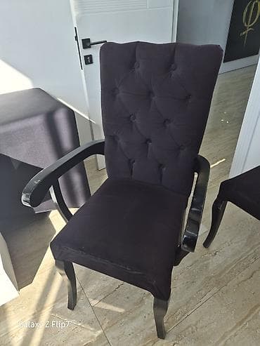 komputer masa: Qonaq otağı üçün, İşlənmiş, Qatlanmayan, rəng - Qara Stul — 2