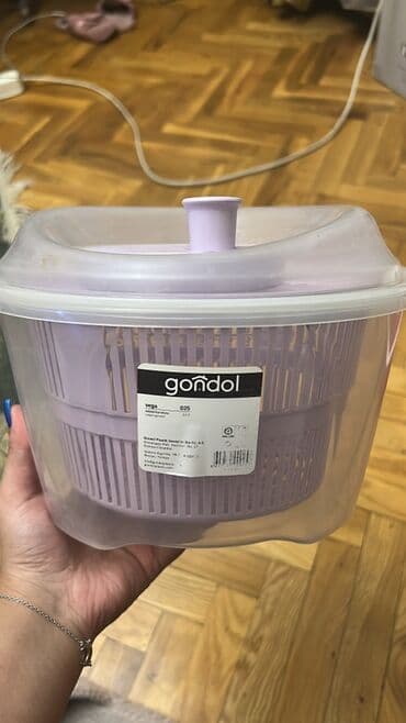 terevez sebeti: Gondol marka salat qurudan (salad spinner) - Model: Vega Q25 (etiket — 1