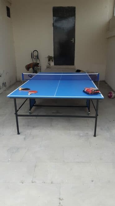 Çadırlar: Tenis stolu Tenis masasi. Теннисный стол Təkərli rahat daşınan — 2
