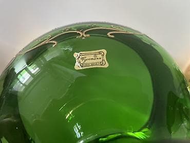 duz qablari: Egermann Çexiya istehsalı dekorativ şüşə qablar (2 ədəd dəst) - — 2