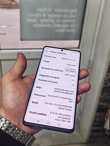 honor x9b kredit: Honor X9a, 256 GB, rəng - Boz, Barmaq izi — 3