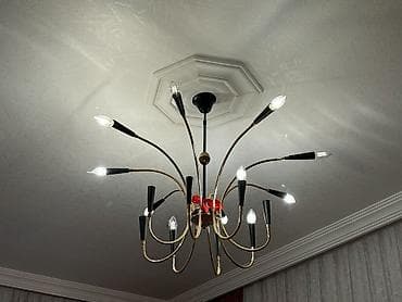 led işiqlar: Çılçıraq, 10 və daha çox lampa, Metal — 1