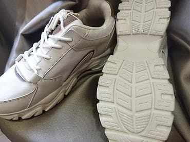 platforma qadın krossovkaları: Ölçü: 39, rəng - Bej, Yeni — 3