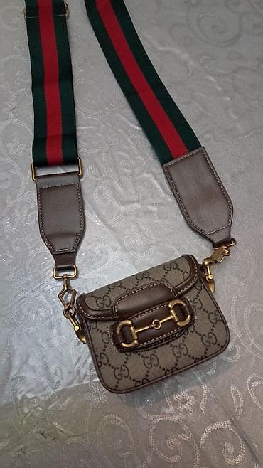dəri çanta: Çiyin çantası, Gucci, İşlənmiş — 1
