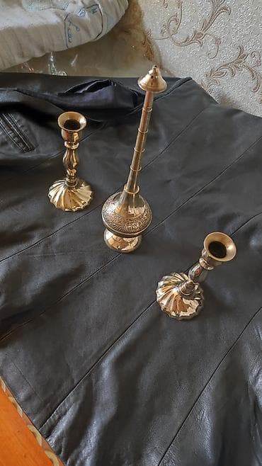 Подсвечники: Məhsul: Pirinçdən dekorativ dəst Latun əlvan metal Təsvir: - 3 — 2