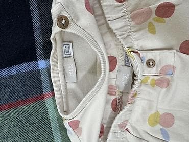 uşaq trusuları dəsti: Uşaq geyim dəsti – 2 hissə - Rəng: krem əsaslı, çəhrayı, sarı və açıq — 6