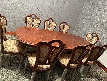 stull: Açılmayan, Oval masa, 8 stul — 4