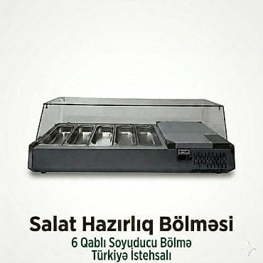 🥗 Peşəkar Soyutmalı Salat Hazırlıq bölməsi (6 Qablı soyutmalı) Salata — 1