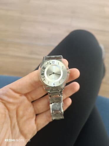 akılı saat: Qol saatı, Swatch, rəng - Gümüşü — 4