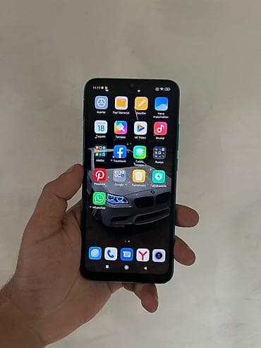 домашний телефон: Redmi 9A, 64 ГБ, цвет - Голубой, Две SIM карты — 1