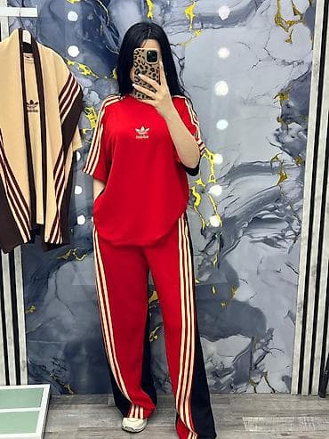 adidas dest: Qadın idman dəsti – 2 hissədən ibarət rahat komplekt - Model: geniş — 1