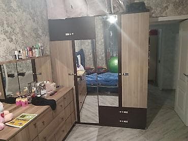 Mebel dəsti – şkaf və tualet masası - Rəng: açıq palıd və tünd