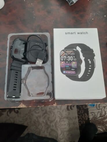 ucuz smart saatlar: Smart saat, Smart, Sensor ekran, rəng - Qara — 1