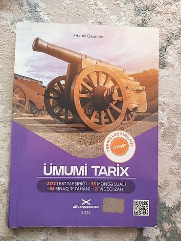 4 1 kitab: Ümumi Tarix – Ramil Qasımov (Təkmilləşdirilmiş, IV nəşr) Qeyd: üz — 1