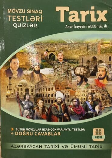TARİX ANAR İSAYEV QUİZLƏR SALAM ŞƏKİLDƏ GÖRDÜYÜNÜZ KİTABI ƏLDƏ
