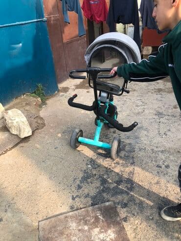 uşaqlar üçün qatlanan samokatlar: Uşaq üçtəkərli velosiped – transformasiya olunan model - Rəng — 2