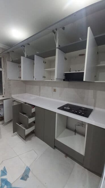 ıkıncı el metbex mebelı: Sifarişlə mətbəx dəsti, Özü çəkən petlələr, MDF, Kredit var, Pulsuz çatdırılma — 6