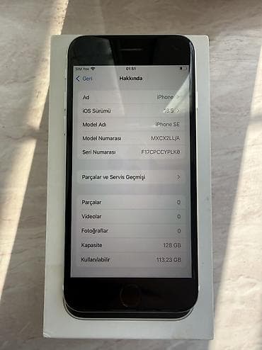IPhone SE 2020, 128 GB, Ağ, Barmaq izi, Sənədlərlə — 4