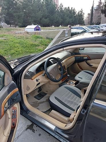 barmaqliq: Mercedes-Benz S-Class W220, qara sedan - Kuzov: Sedan, qara rəng, tam — 5
