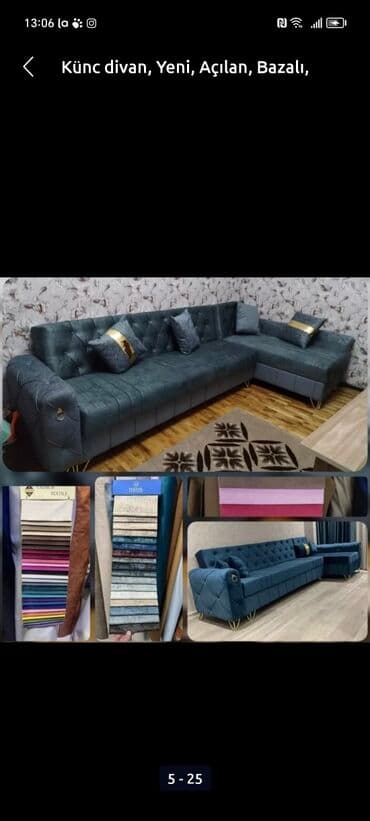 divan krovat: Künc divan, Yeni, Açılan, Bazalı, Parça, Şəhərdaxili pulsuz çatdırılma — 8