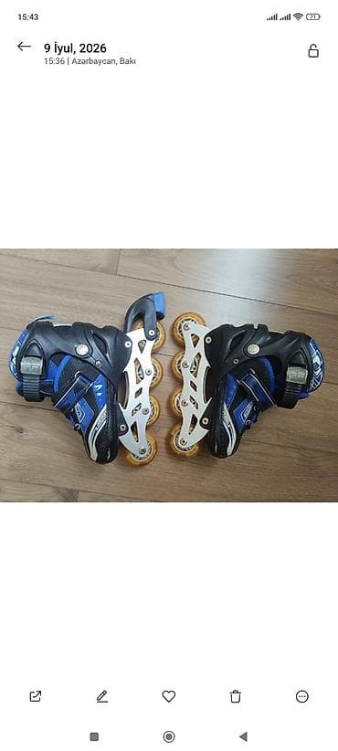 GX brendi tənzimlənən inline konkislər - Növ: 4 təkərli inline