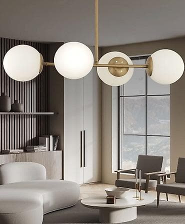 lan: Çılçıraq, 4 lampa, Metal — 1