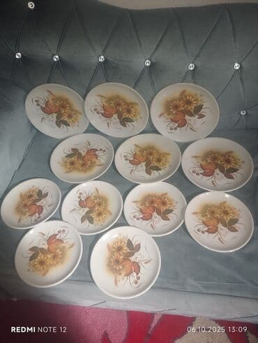 aş buludu: Boşqablar, rəng - Ağ, Keramika, Almaniya — 2