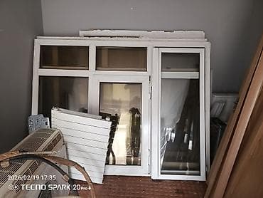 PVC pəncərə və aksesuar dəsti - Ağ rəngli PVC pəncərə blokları