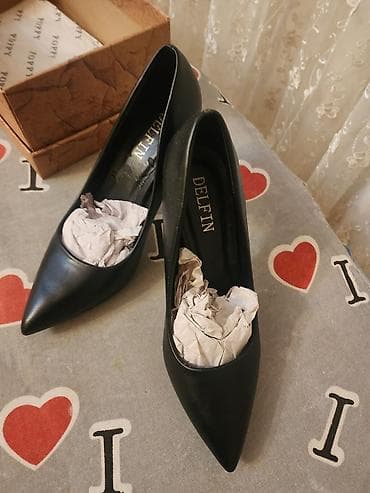 Tuflilər: Tuflilər, Ölçü: 38, rəng - Qara, İşlənmiş — 1