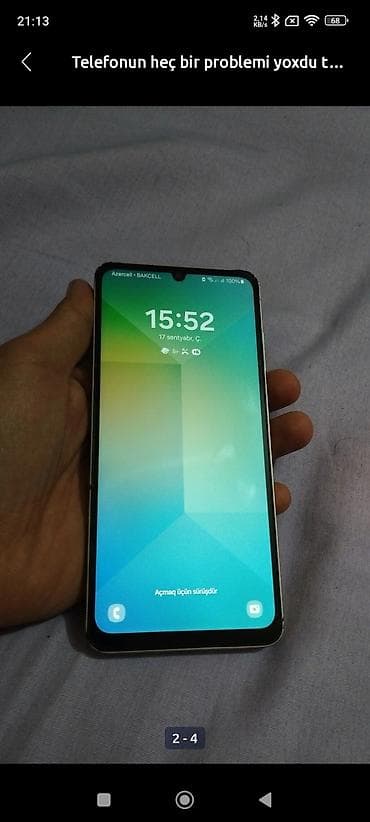 philips xenium 9@9s: Samsung Galaxy A06, 128 GB, rəng - Sarı — 3