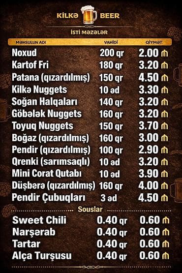 Aşpaz axtarılır – Yeni Günəşlidə iş üçün! PUB deyil. PİVƏ MARKETDİ