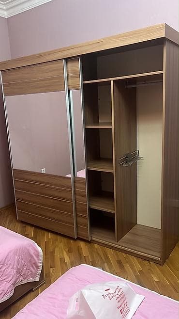 dolab skaf: BELLONA Sürgülü Şkaf – güzgülü, çox bölməli - Material: ağac — 3