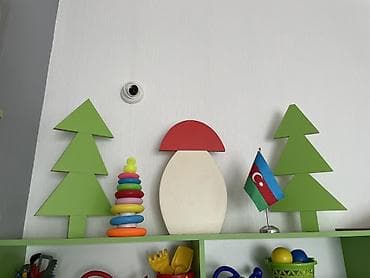 ev divar dekorlari: Fiqur, Taxta, rəng - Yaşıl — 1