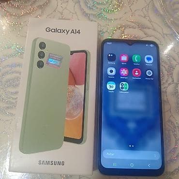 samsung tab: Samsung Galaxy A14, 64 GB, rəng - Yaşıl, İki sim kartlı — 4