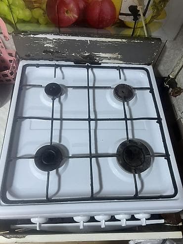 Qaz sobası Ayrıca dayanan, 4 gözlü, İşlənmiş