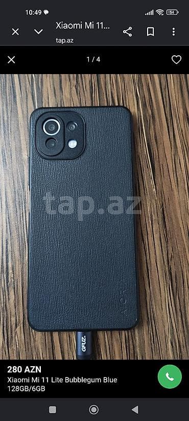 xiaomi mi11 t: Xiaomi Mi 11 Lite, 128 GB, rəng - Qara — 3