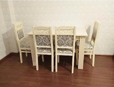 Qonaq otağı üçün, İşlənmiş, Kvadrat masa, 6 stul lalafo.az -da Qonaq otağı üçün, İşlənmiş, Kvadrat masa, 6 stul