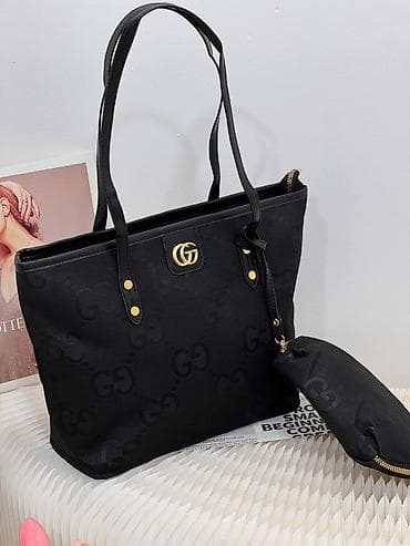 qizil tesbeh: Qadınlar üçün çiyin tipli tote çantalar – dəst şəklində - Model — 3