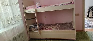 tec mebel: İki mərtəbəli çarpayı - Qiymət: 40 AZN - Ölçü: 195 x 98 sm - Matras — 1