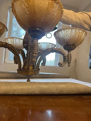 projektor isiq: Çılçıraq, 5 lampa, Metal — 1