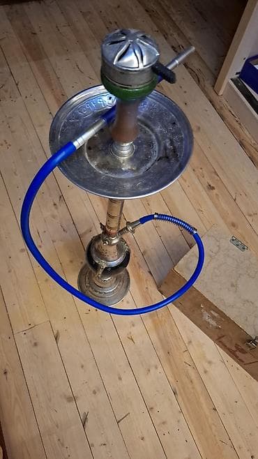 Şəxsi əşyalar: Metall gövdəli klassik Misir qəlyanı dəsti - Material: cilalı metal — 2